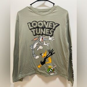 Warner Bros. Looney Tunes Long Sleeve Shirt - Green